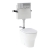 Geberit Selnova Rimless Back to Wall Pan with Alpha Flush Plate and Alpha 4-in-1 Cistern (including Soft Close Seat)