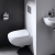 Geberit Selnova Rimless Shrouded Wall Hung Toilet - Quick Release Soft Close Seat
