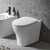 Geberit Selnova Rimless Shrouded Back to Wall Toilet - Quick Release Soft Close Seat