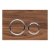Geberit Sigma21 Dual Flushplate - Chrome/Black Walnut