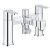 Grohe Bauedge Bath Shower Mixer Tap Pillar Mounted - Chrome
