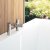 Grohe Lineare Bath Filler Tap Pillar Mounted - Chrome