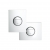 Grohe Nova Dual Button Flush Plate Chrome