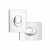 Grohe Skate Air Dual Button Flush Plate Portrait Chrome
