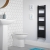 Heatwave Haven Black Aluminium Ladder Towel Rail 1000mm (H) x 300mm (W)