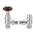 Heatwave Manor Chrome Angled Thermostatic Radiator Valve Set