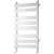 Heatwave Sierra White Designer Towel Rail 800mm (H) x 500mm (W)