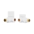 Heatwave Square White Corner Radiator Valves Pair