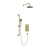 Heritage Dartmouth Dual Concealed Shower with Fixed Head + Shower Kit - Brushed Brass | Thumbnail Image