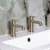 Heritage Dartmouth Basin Taps Pair - Brushed Brass | Thumbnail Image