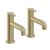 Heritage Dartmouth Basin Taps Pair - Brushed Brass | Thumbnail Image