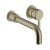 Heritage Dartmouth 2-Hole Wall Mounted Basin Mixer Tap - Brushed Brass | Thumbnail Image