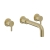 Heritage Dartmouth 3-Hole Wall Mounted Basin Mixer Tap - Brushed Brass | Thumbnail Image