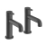Heritage Dartmouth Basin Taps Pair - Matt Black | Thumbnail Image