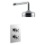 Heritage Dawlish Dual Concealed Mixer Shower with Fixed Head - Chrome | Thumbnail Image