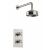 Heritage Dawlish Dual Concealed Mixer Shower with Fixed Head - Brushed Nickel | Thumbnail Image