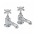Heritage Dawlish Bath Taps Pair - Chrome | Thumbnail Image