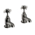 Heritage Dawlish Basin Taps Pair - Brushed Nickel | Thumbnail Image