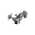 Heritage Dawlish Basin Mixer Tap with Pop up Waste - Brushed Nickel | Thumbnail Image