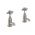 Heritage Dawlish Short Nose Basin Taps Pair - Brushed Nickel | Thumbnail Image