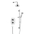 Heritage Glastonbury Dual Concealed Mixer Shower with Shower Kit + Fixed Head - Chrome | Thumbnail Image