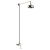 Heritage Glastonbury Exposed Mixer Shower with  Premium Fixed Riser Kit - Vintage Gold | Thumbnail Image