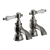 Heritage Glastonbury Bath Taps Pair - Brushed Nickel | Thumbnail Image