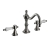 Heritage Glastonbury 3-Hole Swivel Spout Basin Mixer Tap with Pop Up Waste - Brushed Nickel | Thumbnail Image