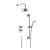 Heritage Hartlebury Dual Concealed Mixer Shower with Shower Kit + Fixed Head - Chrome | Thumbnail Image