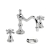 Heritage Hartlebury 3-Hole Swivel Spout Basin Mixer Tap with Pop Up Waste - Chrome | Thumbnail Image