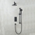 Heritage Salcombe Dual Concealed Mixer Shower with Shower Kit + Fixed Head - Matt Black | Thumbnail Image