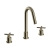 Heritage Salcombe 3-Hole Basin Mixer Tap - Brushed Brass | Thumbnail Image