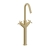 Heritage Salcombe Tall Basin Mixer Tap - Brushed Brass | Thumbnail Image