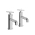 Heritage Salcombe Bath Taps Pair - Chrome | Thumbnail Image