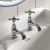 Heritage Trinity Basin Taps Pair - Chrome | Thumbnail Image