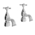 Heritage Trinity Bath Taps Pair - Chrome | Thumbnail Image