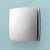 HiB Breeze Matt Silver Bathroom Fan With Timer And Humidity Sensor 152mm H x 152mm W x 33mm D