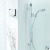HiB Breeze Wall Mounted Chrome Bathroom Fan With Timer 152mm High x 152mm Wide x 33mm Deep