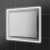 HiB Element 60 LED Bathroom Mirror with Charging Frame 800mm H x 600mm W