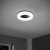 HiB Polar LED Round Ceiling Light 300mm Diameter - Chrome