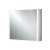HiB Qubic 80 Aluminium LED Double Door Bathroom Cabinet 700mm H x 800mm W x 130mm D