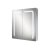HiB Stratus 60 Aluminium LED Double Door Bathroom Cabinet 700mm H x 600mm W x 150mm D