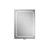 HiB Vapor 50 Aluminium LED Single Door Bathroom Cabinet 700mm H x 500mm W x 122mm D