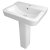 Hudson Reed Arlo Basin with Full Pedestal 550mm Wide - 1 Tap Hole