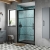 Hudson Reed Apex Black Sliding Door Rectangular Shower Enclosure 1200mm x 800mm