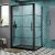 Hudson Reed Apex Black Sliding Door Rectangular Shower Enclosure - 8mm Glass
