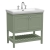 Hudson Reed Bexley Floor Standing Vanity Unit with 3TH Basin 800mm Wide - Fern Green