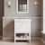 Hudson Reed Bexley Floor Standing Vanity Unit with 3TH Basin 600mm Wide - Pure White | Thumbnail Image