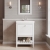 Hudson Reed Bexley Floor Standing Vanity Unit with 0TH Basin 600mm Wide - Pure White | Thumbnail Image