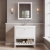 Hudson Reed Bexley Floor Standing Vanity Unit with 1TH Contemporary Basin 800mm Wide - Pure White | Thumbnail Image